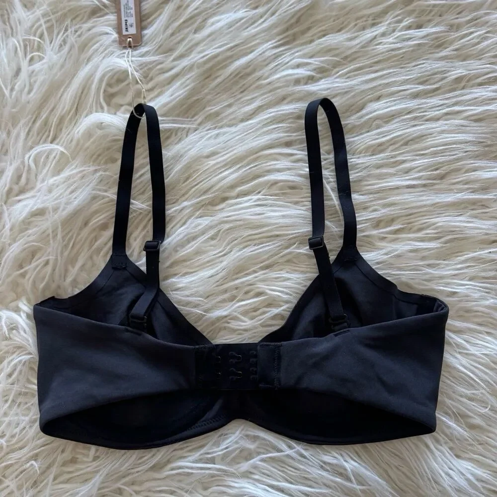 Skims Fits Everybody Unlined Demi Bra Onyx Size 32C - Picture 5 of 6